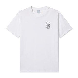 卡宾（CABBEEN）【凉感】国潮印花短袖T恤男2024夏季潮牌白色冰丝圆领 米白色12 56