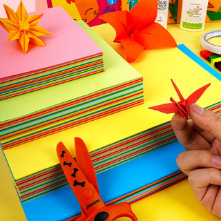 a4彩色硬卡纸 儿童手工折纸彩纸 美术纸封面纸 30色混装180克 60张/包 6819