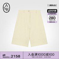 ASH女装2024夏季SHORTS系列宽松舒适透气短裤 燕麦色 A70