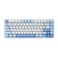MCHOSE 迈从 G75 Pro 三模机械键盘 清屿蓝 抹茶拿铁轴V2 RGB