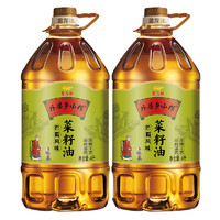 金龙鱼 外婆乡小榨巴蜀风味菜籽油 4L*2桶