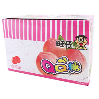 旺旺旺仔QQ糖70g×10包盒装草莓蓝莓水蜜桃可乐青苹果香橙多种口味可选 水蜜桃味