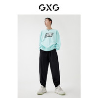 GXG 奥莱 22年男装春季商场同款趣味谈格系列圆领卫衣