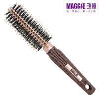 MAGGIE 玫姬 卷发梳子猪鬃毛圆梳圆卷发梳滚梳圆筒梳造型梳美发工具