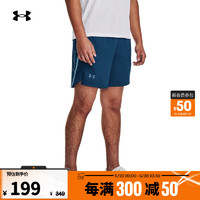 安德玛 UNDERARMOUR）Launch男子7英寸印花跑步运动短裤1376583 蓝色426 XL