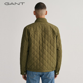 GANT甘特男士时尚通勤拉链棉服外套|7006340 301松绿色 L
