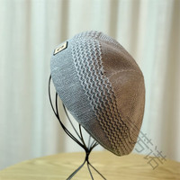 言芳诺前进帽男夏季薄款C字时尚帽子韩系反戴鸭舌帽遮脸小众贝雷帽 灰色 成人54-58均码