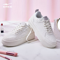 ERKE 鸿星尔克 鞋子女鞋小白鞋板鞋空军一号夏季新款厚底休闲白色运动鞋