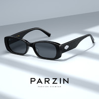 PARZIN 帕森 PAZA系列小框太阳镜女范丞丞同款复古街拍防紫外线墨镜12710