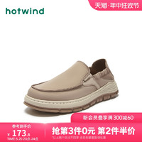 hotwind 热风 男鞋2024年春季新款布鞋时尚休闲舒适软底懒人一脚蹬男款布鞋