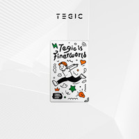 TEGIC is a FINERWORLD 联名涂鸦 BLOCK X 磁吸移动电源兼容Magsafe适用iPhone15 便携移动电源背夹 特极客