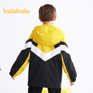 巴拉巴拉男童外套童装中大童便服摇粒绒儿童休闲流 黄色调00333-内里加绒 150cm