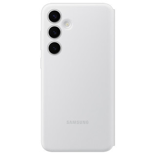 三星（SAMSUNG）Galaxy S24插卡式智能视窗保护套 手机套 原厂手机壳 多功能保护套 白色