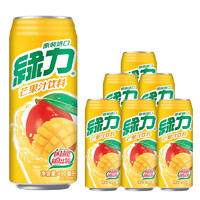 88VIP：绿力 台湾生产绿力果汁饮料芒果汁490ml*6听大罐好喝聚餐饮料饮品