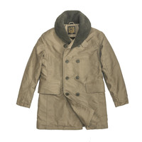 Akseries AK VINTAGE马奇诺中长款棉服男翻领防风保暖棉服