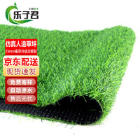 乐子君 仿真草坪地毯人造人工草皮绿色户外装饰假草塑料阳台 25mm春黑1平