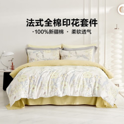 lovo乐蜗家纺罗莱生活旗下品牌床上用品三四件套全棉纯棉杜乐丽冬颜12