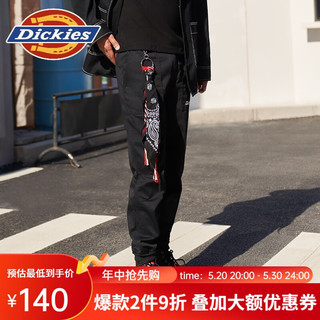 dickies休闲裤男 工装裤男女同款经典潮流百搭DK008936 黑色 28