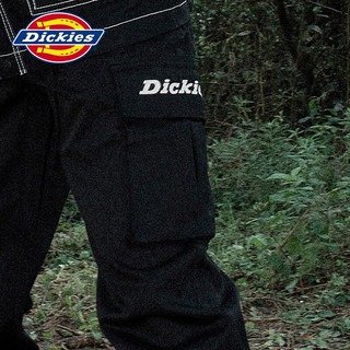 dickies休闲裤 春季男女同款 印花多口袋束口工装裤百搭8938 黑色 32