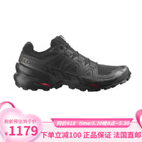 salomon 萨洛蒙 SPEED C6系列男士黑色纺织越野运动鞋 40