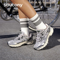 saucony 索康尼 Cohesion 2K 凝聚 中性跑鞋 S79019-1 灰银色 36
