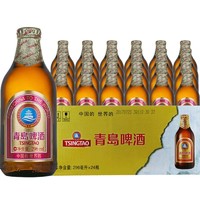 88VIP：青岛啤酒 小棕金啤酒 296ml*24瓶