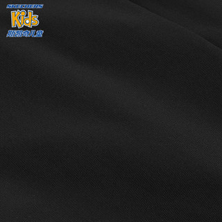 Skechers斯凯奇童装男童针织七分裤儿童舒适透气户外运动休闲裤子P224B007 碳黑/0018 120cm