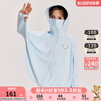 PawinPaw卡通小熊童装2024年夏季男女童针织夹克防风衣防晒 Blue蓝色/50 130cm