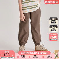 PawinPaw卡通小熊童装2024年夏季男童儿童工装风口袋休闲长裤 Green绿色/40 110cm