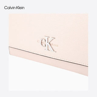 Calvin Klein【520】女包简约金属搭扣ck链条翻盖荔枝纹单肩腋下包DH2806 625-淡桃红 OS