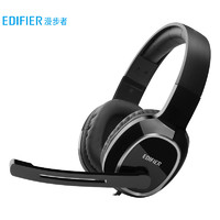 EDIFIER 漫步者 K815 耳罩式头戴式有线耳机 黑色 3.5mm
