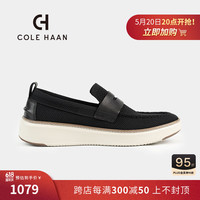colehaan/歌涵 男鞋乐福鞋 2024春夏透气黑色一脚蹬网面休闲鞋C40048 黑色 40.5