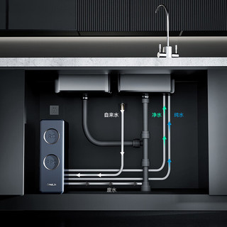 凯度（CASDON）净水机饮水机一体直饮机 厨下式净水器 C1pro 壁挂管线机G1pro 净水器管线机套装
