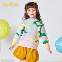 88VIP：巴拉巴拉 童装女童毛衣冬新款秋冬儿童毛衫中大童保暖毛衫套头