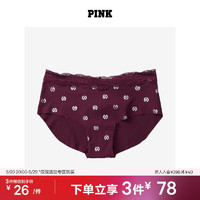 维多利亚的秘密  PINK 经典舒适时尚女士内裤 5YI6紫灰色 11219064 M