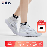 FILA 斐乐女鞋PIONIERE摩登运动鞋2024夏季休闲鞋跑步鞋 斐乐白/明亮白-WB 35.5