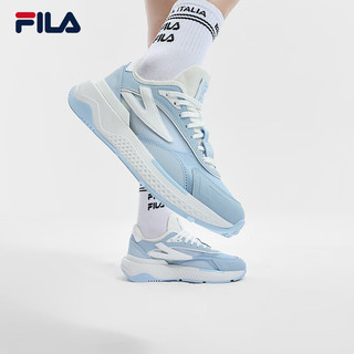 FILA 斐乐女鞋PIONIERE摩登运动鞋2024夏季休闲鞋跑步鞋 淡蓝色/明亮白-BE 36.5