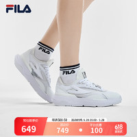 FILA 斐乐女鞋PIONIERE摩登运动鞋2024夏季休闲鞋跑步鞋 斐乐白/明亮白-WB 36