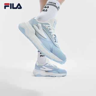 FILA 斐乐女鞋PIONIERE摩登运动鞋2024夏季休闲鞋跑步鞋 淡蓝色/明亮白-BE 36