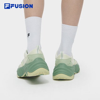 FILA FUSION斐乐潮牌女鞋STARFISH II厚底潮鞋2024夏季帆布鞋 林栖绿/泡沫绿-WF 36