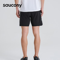 saucony 索康尼 夏季男跑步短裤透气梭织运动训练短裤休闲通勤舒适