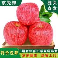 京先锋 烟台红富士苹果 2.5kg 一级果 单果200g以上 新鲜水果源头直发