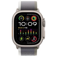 88VIP：Apple 苹果 Watch Ultra 2 钛金属表壳绿配灰色野径回环式表带FP3