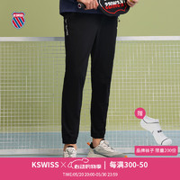 K·SWISS 盖世威（K·SWISS）男裤 24春季 休闲简约针织长款运动裤 1010001 008正黑色 2XL