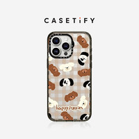 CASETiFY 快乐小狗适用于iPhone15/14/13/Pro/Max 透明黑框 iPhone 13 Pro Max