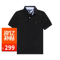 TOMMY HILFIGER 汤米 希尔费格男士POLO衫短袖 78J4141-001黑色 L