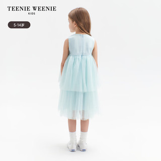 Teenie Weenie Kids小熊童装24春夏女童无袖钻纱优雅连衣裙 浅绿色 160cm