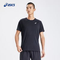 ASICS 亚瑟士 男子跑步短袖男式针织套头圆领舒适透气运动短袖T恤