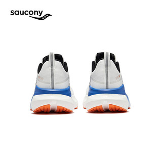 Saucony索康尼率途稳定支撑跑鞋男24年男跑步鞋透气运动鞋男MARSHAL 白桔黑3 44