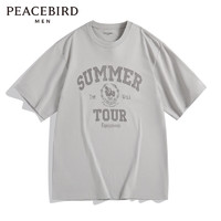PEACEBIRD 太平鸟 男装 2024年夏季新款美式复古潮流休闲T恤